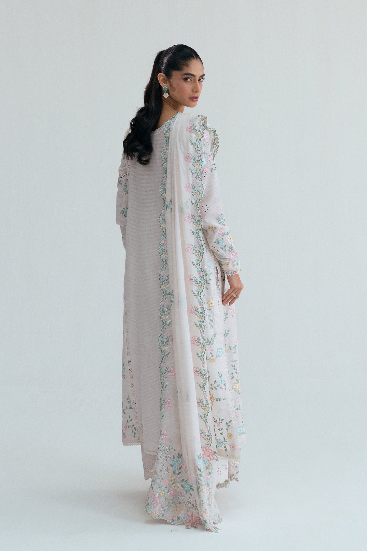 wear outfit with floral embroidery