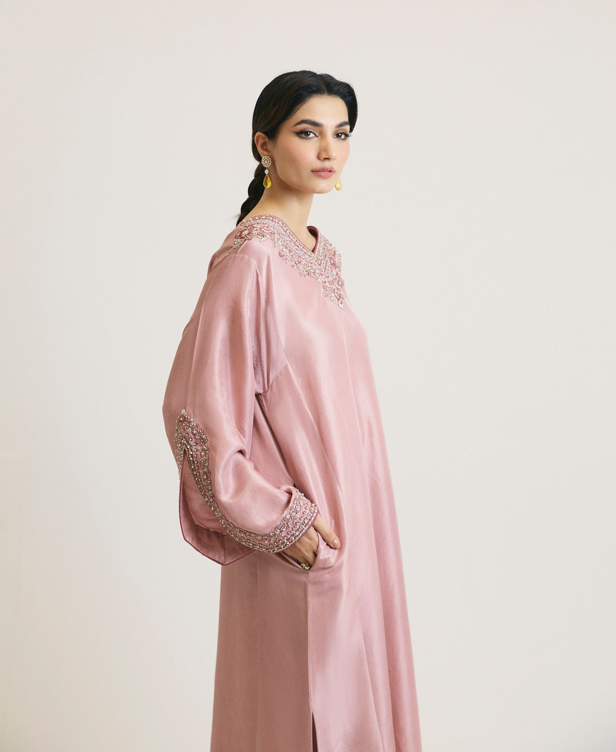 Hand embellished phiran dress women premium ethnic fashion