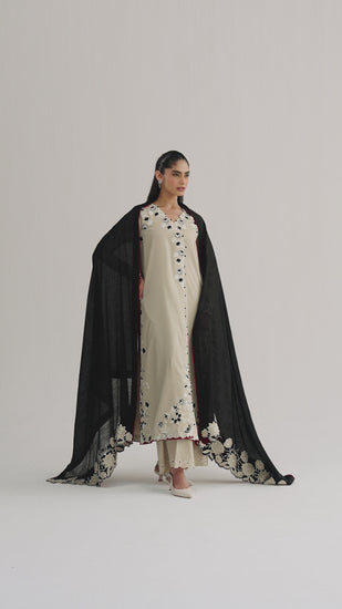 Fawn Traditional Pakistani Outfit for Women – Formal Wear UK Collection